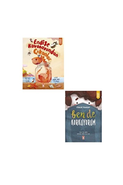 Timaş Çocuk Endişe Kavanozundan Çıkanlar + Ben De Korkuyorum 2 Kitap Set - Ps...