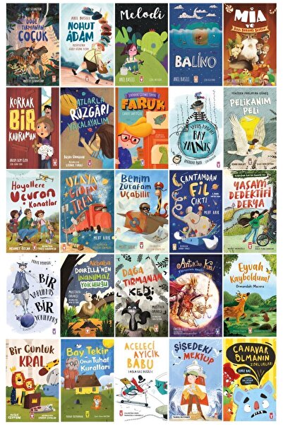 Timaş Çocuk 8+ Yaş Okuma Kitapları En Sevilenler 25 Kitap Set