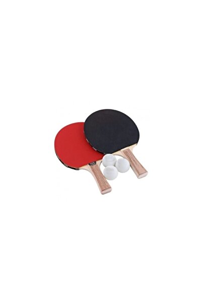 ALKILIÇ Table Tennis Set - 2 Rackets and 3 Balls Pincers
