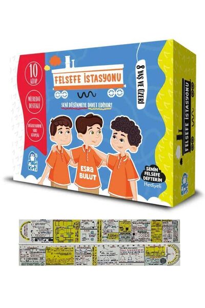 Mavi Kirpi Felsefe İstasyonu (10 Kitap) Set 8 Yaş ve Üzeri + Matematik Öğrete...