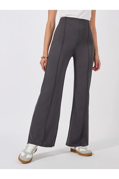 Styli Draped Wide Leg Pants with Pintuck