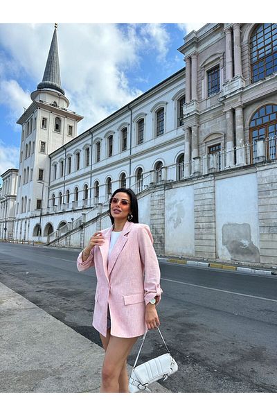 ZF BUTİK Gefaltete Leinenjacke - Relaxed Fit