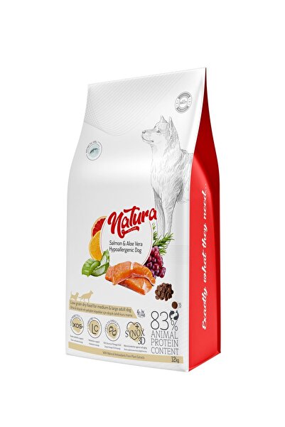 Natura Pet Natura LowGrain Hypoallergenic M/L Adult Dog with Salmon&AloeVera ...