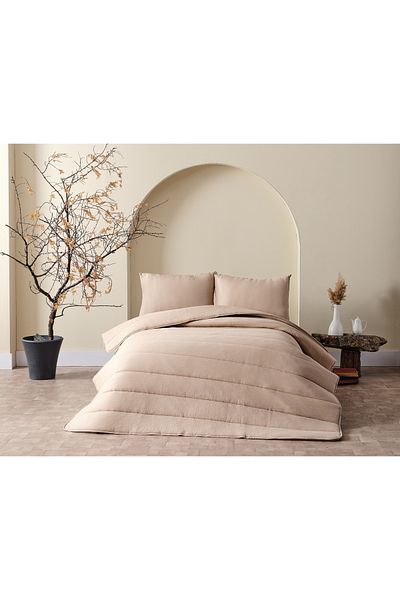 Doqu Home Cloudy Single Duvet Set - Stone Color