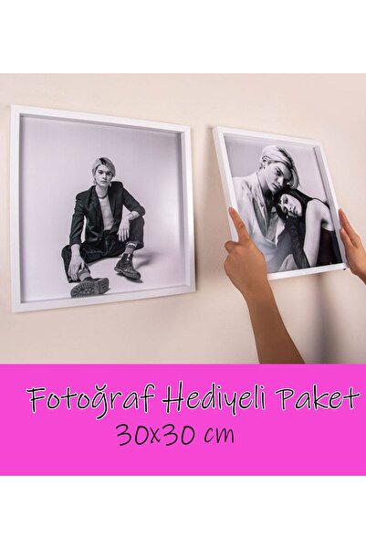 Sök Tak Kare Çerçeve 30x30 Cm (2 ADET ÇERÇEVE- FOTOĞRAF BASKI HEDİYELİ)