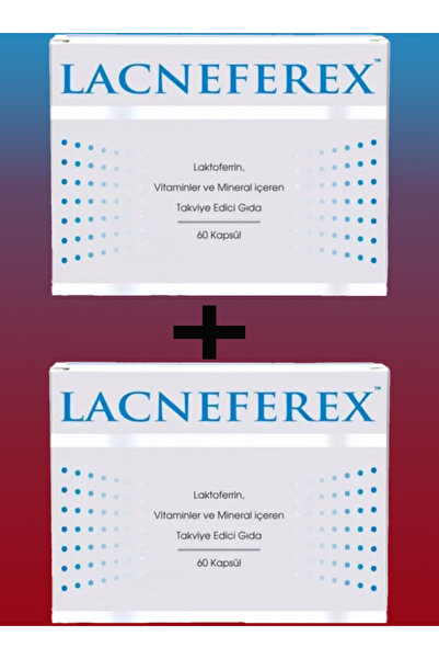 Imuneks Lacneferex مكمل غذائي أنيق يحتوي على فيتامينات ومعادن - 60 كبسولة ×2