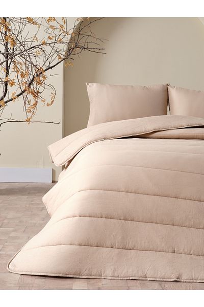 Doqu Home Cloudy Single Duvet Set - Stone Color