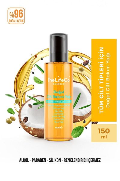 TheLifeCo Skinfood Natural Skin Care Oil - 150 Ml Series