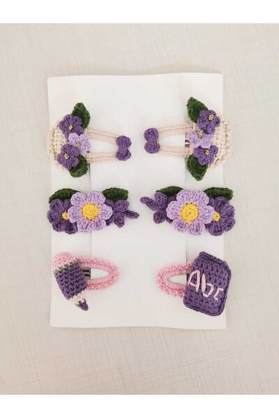 Kadın Girişimciler Atölyesi Ручна робота, набір з 6 еко-затискачів для волосся