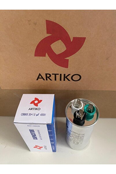 Artiko Klima Kondansatör 30+1.5 Uf 450 V AC Kapasitör Cbb65