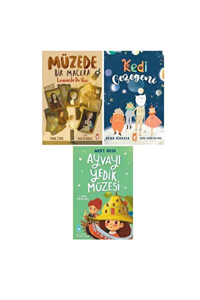 Timaş Çocuk Müzede Bir Macera + Kedi Gezegeni + Ayvayı Yedik Müzesi 3 Kitap Set
