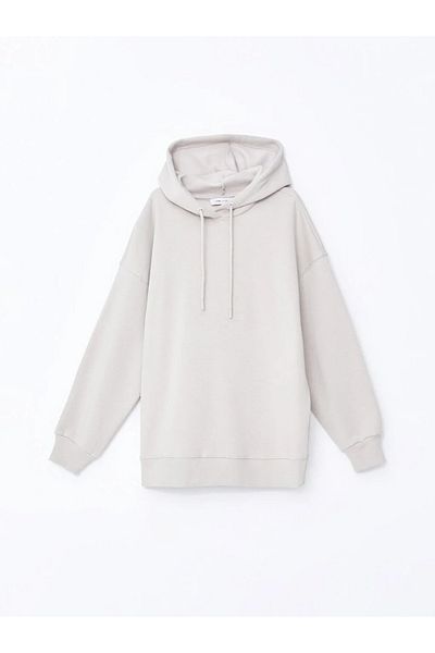 LC Waikiki Дамски суичър с качулка LCW Vision Oversize Plain