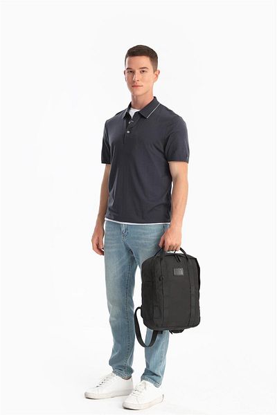 Silver Polo Smart Bags 3190 Unisex Μαύρο Σακίδιο πλάτης - Γυναικεία Τσάντα