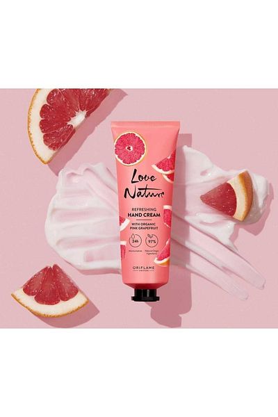 Oriflame Love Nature Organic - Pink Grapefruit Revitalizing Hand Cream