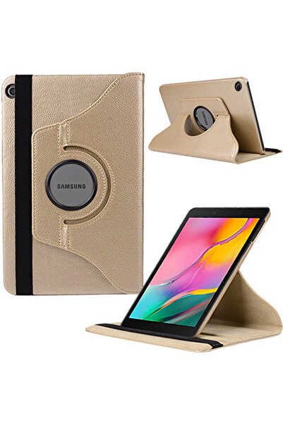 Smart Tech Samsung Galaxy Tab S5e T720 10,5 Inç Dönerli Tablet Kılıfı Gold
