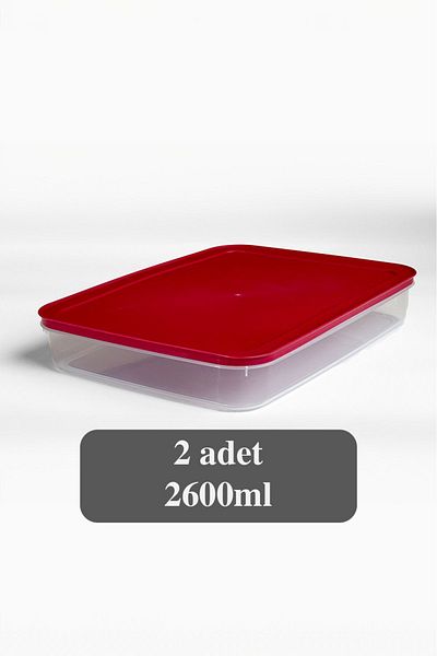 Mutfak Köşesi 2-Piece Microwave Refrigerator Organizer - Storage Container Suitable for Freezer and Diffuser 2600 ml