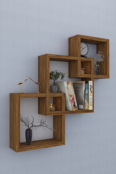 evbiziz Iç Içe Geçen 3lü Duvar Rafı