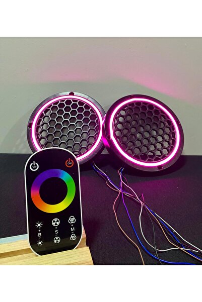 TREND 16 CM Dokunmatik Kumandalı Neon Işıklı Midrange Hoparlör Kapağı 1 Takım (2 ADET)