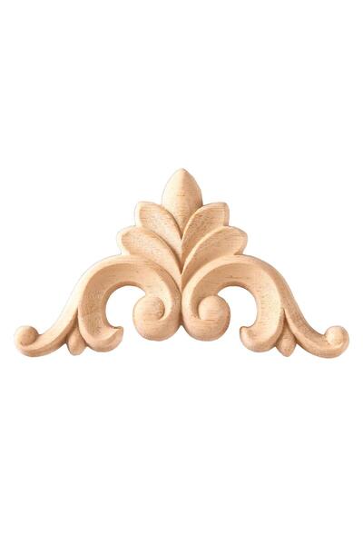 ALTIN İŞ Köşe Aplik Dekoratif Aksesuar Boyanabilir Işlemeli Ahşap 20x20x1 Cm ...