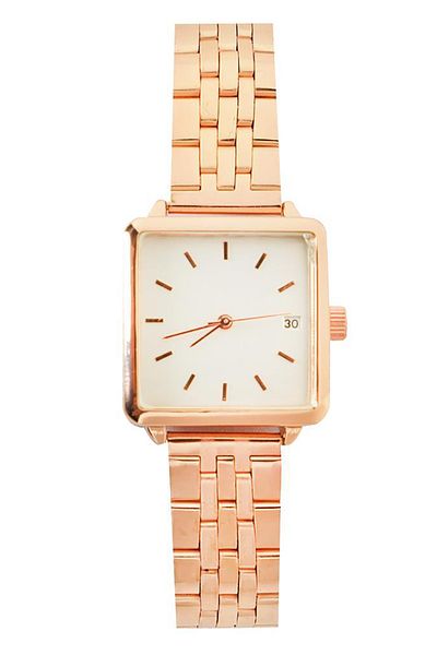 OQQO Fully Rose Gold Square Women's Wristwatch