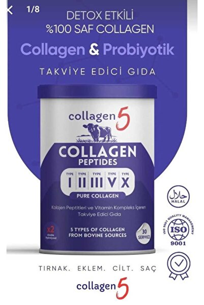 AKTARIM Collagen Peptıdes Tip 1-5 Detox Etkili