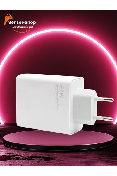 LONG NECK Xiaomi Orijinal Turbo 67w Kablosuz Şarj Başlığı - Xiaomi/huawei/samsung/poco/oppo Uyumlu