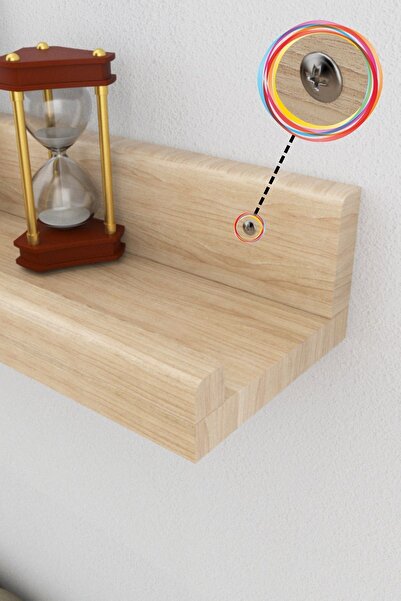 evbiziz doğal ahşap Tekli 120 cm Çam 15 cm Derinlik Büyük Resim Çerçeve Rafı Duvar Kitaplık Uçan Raf