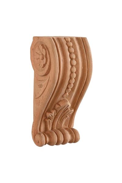 ALTIN İŞ Payanda Ahşap Oyma Işemeli Boyanabilir Dekoratif Aksesuar 22x9x9 Aop15