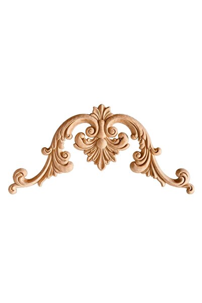 ALTIN İŞ Köşe Aplik Dekoratif Aksesuar Boyanabilir Işlemeli Ahşap 35x35x1,2 C...