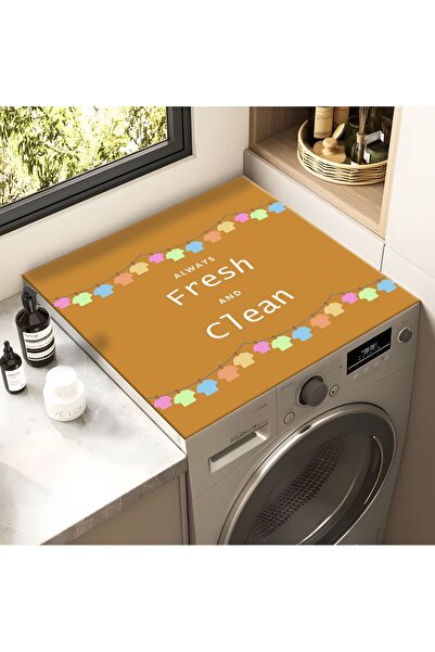 Getcarpet Washing Machine Dryer Cover Protection Pad Liquid Proof Mat Non-Sli...