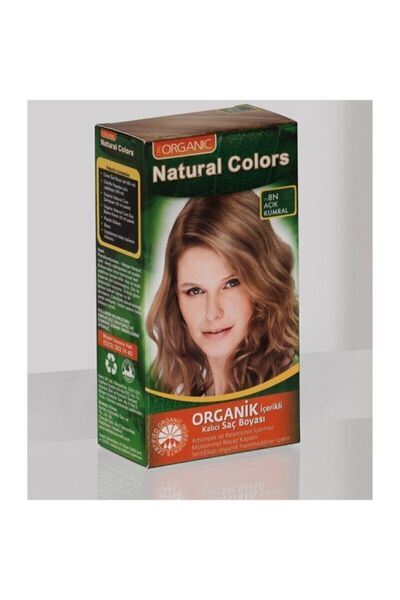 Genel Markalar Natural Colors 8n Açık Kumral Organik Saç Boyası
