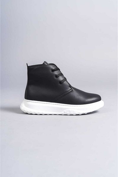 BZ Moda B204 Ανδρικές χειμερινές μπότες με ορθοπεδική σόλα και ανθεκτικό στο κρύο - Αδιάβροχο κορδόνι, μαύρο BT