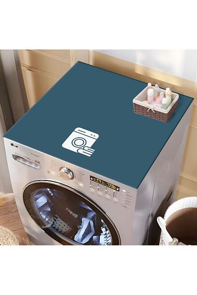 Getcarpet Κάλυμμα στεγνωτηρίου πλυντηρίου ρούχων Προστατευτικό μαξιλαράκι Υγρό ματ Αντιολισθητικό Πλένεται