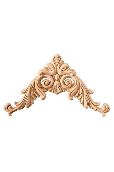 ALTIN İŞ Köşe Aplik Dekoratif Aksesuar Boyanabilir Işlemeli Ahşap 30x30x2 Cm ...