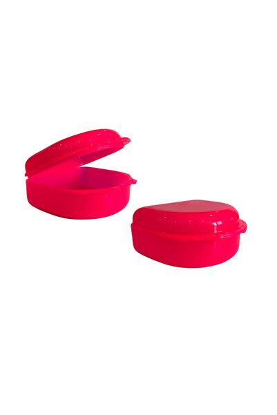 POLYWAX Diş Protez Kutusu 2 Adet - Küçük Boy - Pembe