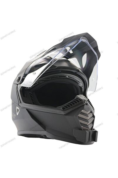 3D Ls2 Blaze / Pioner Evo / Gate / Fast Evo Kask Uyumlu Aksiyon Kamera Çene B...