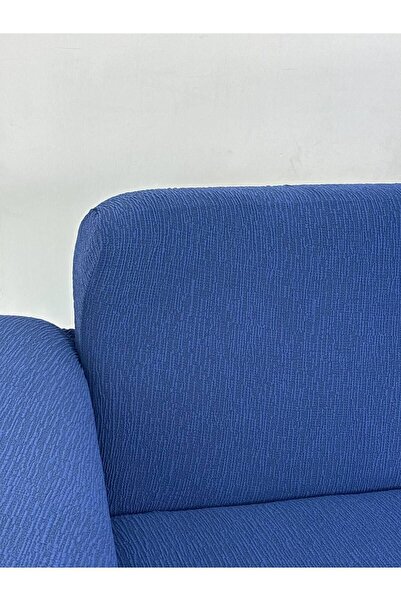 Defne Home Jakar Kumaş Lastikli Kayma Yapmayan3 Kişilik Tekli Kanepe Örtüsü Saks