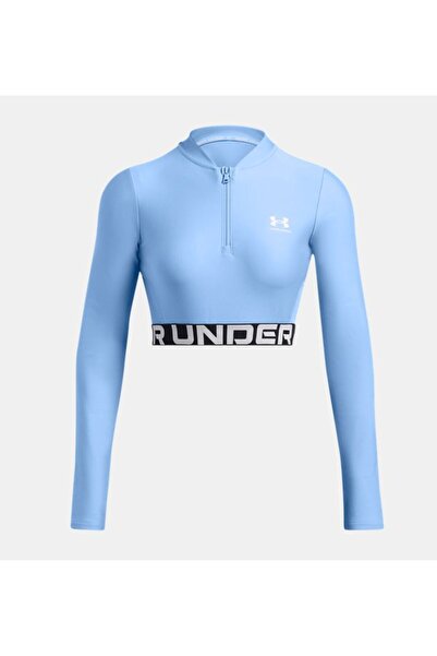 Under Armour Kadın UA HeatGear Rib 1/4 Fermuarlı Uzun Kollu Tişört 1388692-465