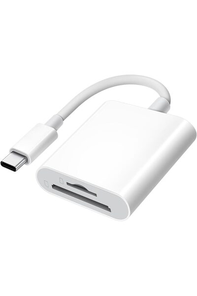 Apera MT38 Android ve iPhone 15 ile Uyumlu Type-C Çevirici Adaptör Micro SD ve SD Kart Okuyucu