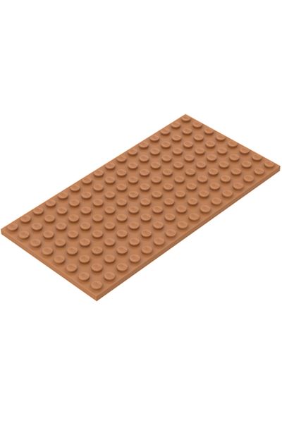 LEGO Accessory Moc Custom 8 X 16 Plate Flat Light Brown Baseplate Base Brick 1 Piece to Send