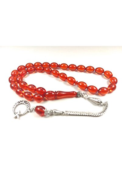 İskeçe Tesbih 4387 Model placat cu argint și ciucuri dublu șlefuit și lustrui...