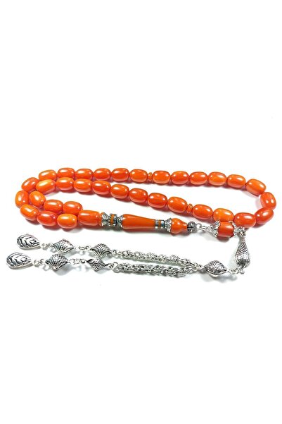 İskeçe Tesbih 925 проба срібний наккаш - з бахромою та пресованим бурштином, ...