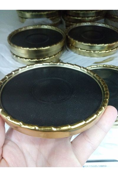 İpek Gold Gilded Edged Cup Plate (6 Pieces)