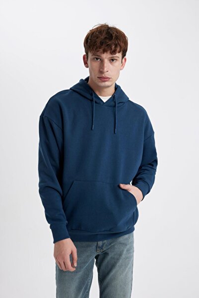 DeFacto Hooded Oversize Sweatshirt - X8287az23au