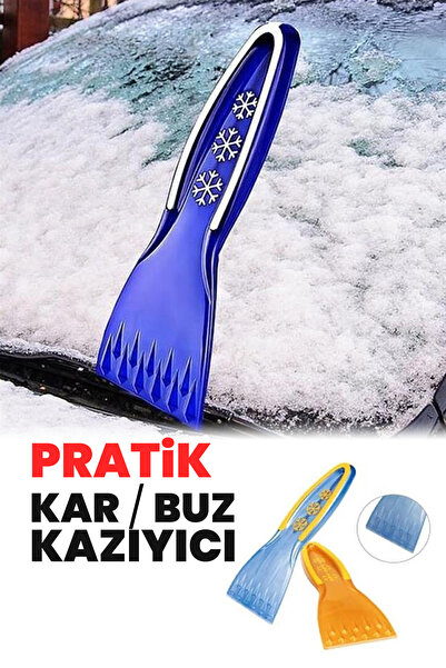 GüncelÇarşı Cep Boy Pratik Araç Camı Kar Buz Kazıyıcı Kar Kazıma Temizleme Kü...