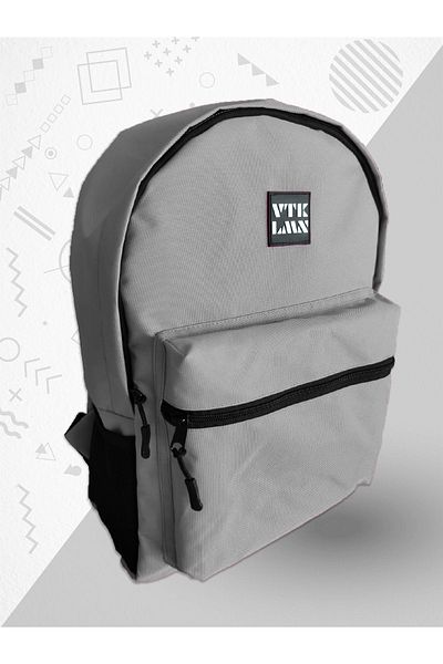 Vatkalimon Unisex Γκρι Σχολείο και Σακίδιο πλάτης