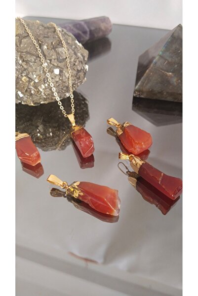 kuartz Karnelyan Kırmızı Akik Sertifikalı (NAZAR,BEREKET) Taşı