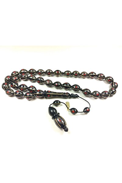 İskeçe Tesbih Maestrul Halil Hilmi Usta - Kuka Model Yarma Mineli Semnat 4926