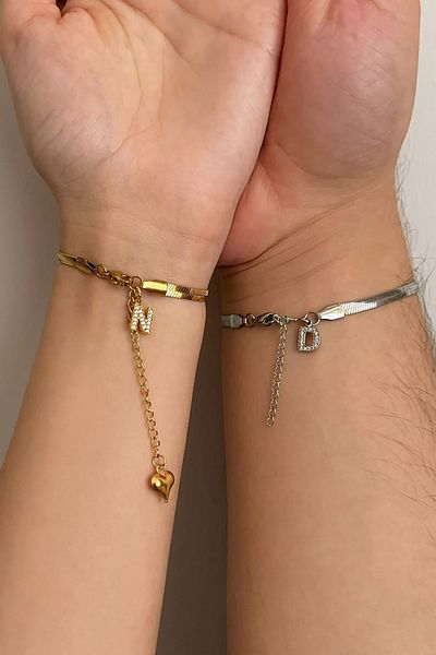 Okko Store Steel Italian Chain Couple Lover Dating Bracelet