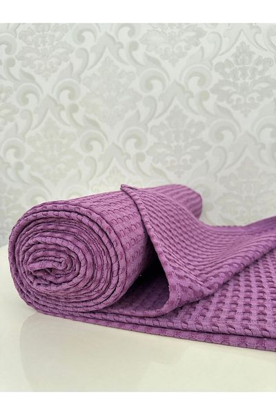 Muteks Premium 100% Cotton Single Summer Pike - Purple Color, Anti-Sweat Fabric, 160x240cm Bedspread